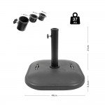 Βάση Ομπρέλας Τετράγωνη Τσιμεντένια 37Kg Escape