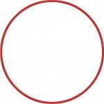 Στεφάνι Ρυθμικής Γυμναστικής 60cm Κόκκινο Amila 98803