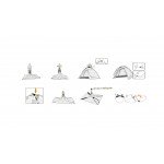 Σκηνή Easy-Up 2 ατόμων ABBEY® Camp 21XF