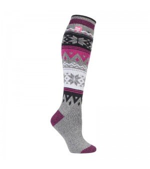 Κάλτσες Γυναικείες Jacquard Long LITE™ Snowflakes Heat Holders® 80024