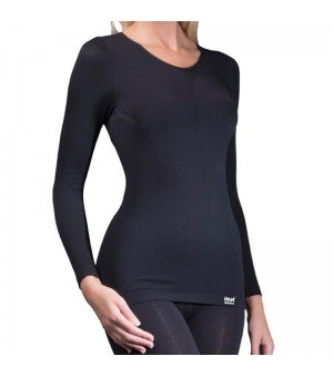Γυναικεία Μπλούζα Thermal Long Sleeve Vest Μαύρο Heat Holders® 80115
