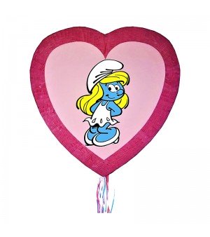 Χειροποίητη Πινιάτα Καρδιά Στρουμφίτα