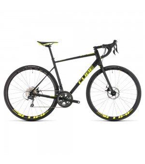 Ποδήλατο Cube Attain Race Disc 28 Black n Flashyellow 2019