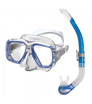 Σετ Μάσκα Αναπνευστήρας Ray Set Clear/Blue/White Mares