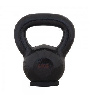 Kettlebell Εμαγιέ με λαστιχένια βάση 6kg Amila 44521