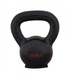 Kettlebell Εμαγιέ με λαστιχένια βάση 10kg Amila 44522