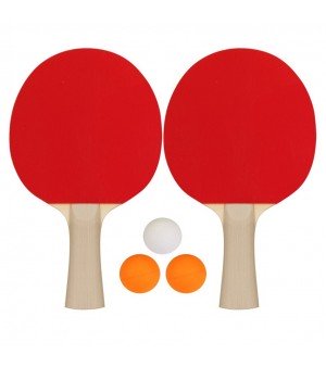 Σετ 2 Ρακέτες Ping Pong & 3 Μπαλάκια Recreational 61UK