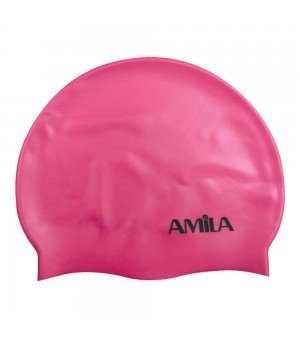 Παιδικό Σκουφάκι Κολύμβησης Ροζ Amila 47019