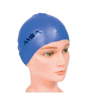 Σκουφάκι Κολύμβησης Μπλε Amila 47011