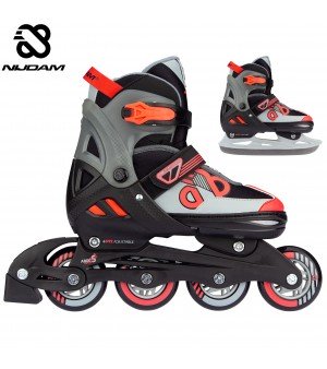 Inline Skates Παγοπέδιλα Nijdam Combo Red Raider N14AC01