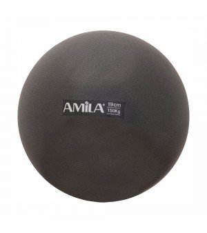 Μπάλα Pilates 19cm Μαύρη Amila 95805