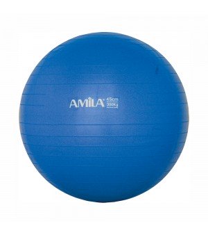 Μπάλα Γυμναστικής Gymball 45cm Μπλε Amila 48085