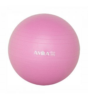Μπάλα Γυμναστικής Gymball 45cm Ροζ Amila 48086