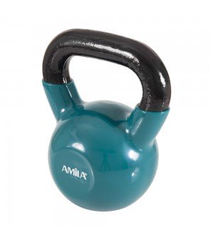 Kettlebell με επένδυση Βινυλίου 12kg πράσινο Amila 44506