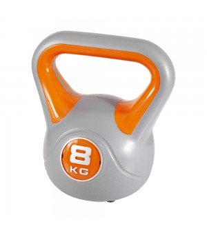 Kettlebell Πλαστικοποιημένο Πορτοκαλί Amila 84693