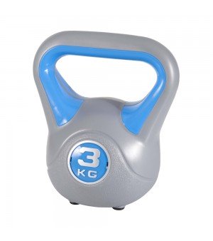 Kettlebell Πλαστικοποιημένο 3kg Μπλε Amila 84694