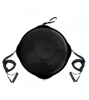 Μπάλα Ισορροπίας με Ξύλινη Βάση Mat Black 63cm Amila 48193