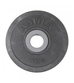Δίσκος με Επένδυση Λάστιχου 28mm 1kg Amila 44471