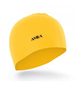 Σκουφάκι Κολύμβησης Κίτρινο Amila 47015