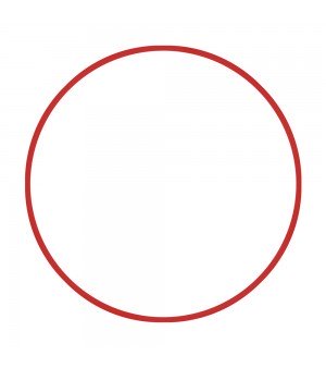 Χούλα-Χουπ 76cm Φ18mm 185gr Κόκκινο Amila 48162