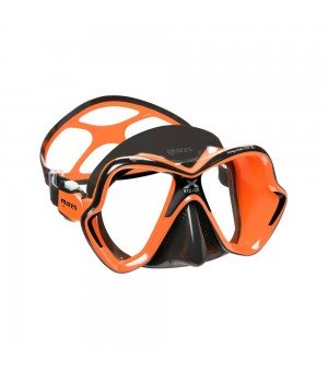 Μάσκα Κατάδυσης X-Vision Liquidskin Μαύρο Πορτοκαλί