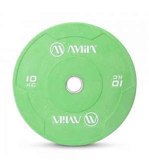 Δίσκος Βαρών Color Bumper Plate Slim 50mm 10kg Amila 84847