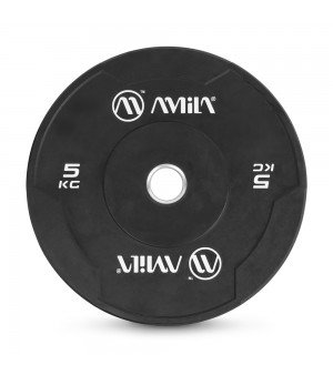 Δίσκος Βαρών Amila Black W Bumper Slim 50mm 5Kg 84841
