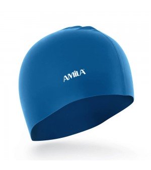 Σκουφάκι Κολύμβησης Long Hair HQ Μπλε Amila 47026