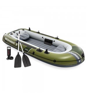 Φουσκωτή Βάρκα Intex Seahawk 3 SET με Κουπιά & Τρόμπα 66333